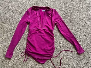 ATHLETA PURPLE LONG SLEEVE COVER UP SWIMWEAR - SIZE XS - Picture 1 of 2