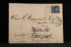 Philippinen: Militärstation Nummer 1 1899 Abdeckung nach England & weitergeleitet - Bild 1 von 2