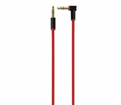 1 L-Type 3.5mm male/male CABLE for Monster BEATS STUDIO, SOLO, PRO, DETOX, MIXR - Image 1 of 3