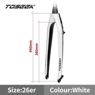 26/27.5/29ER Full Carbon Fiber MTB Bicycle Fork Tapered 100*9mm Quick Release - Image 1 of 4