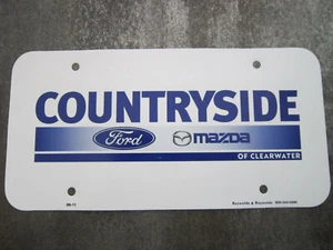 Ford Mazda Dealer Booster American License Number Plate Plastic - Picture 1 of 2