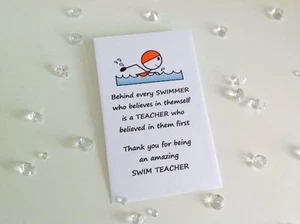 Regalo Personalizzato Insegnante di Nuoto Scuola Forget Me Not Semi Lascia Regalo  - Foto 1 di 2