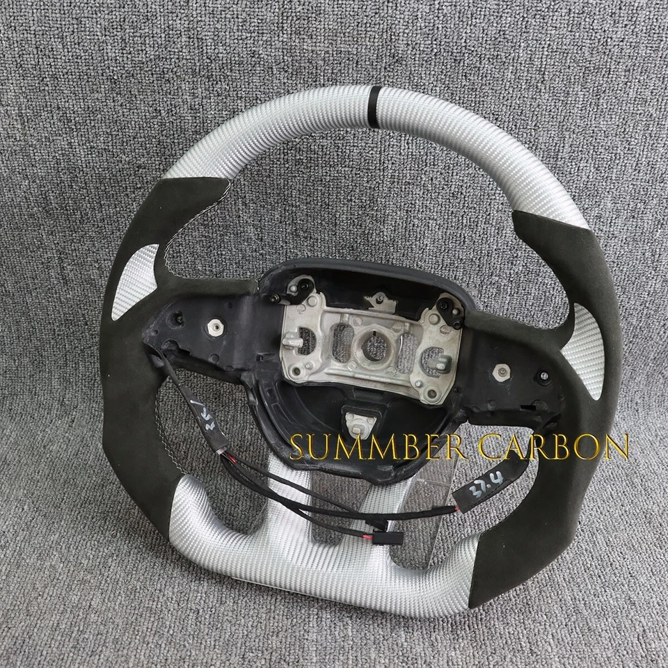 Volante de carbono real apto para Dodge Charger Challenger Durango SRT 15+ con calefacción Foto 1 de 4