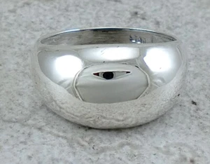 ANILLO CÚPULA PLATA ESTERLINA 925 ALTO PULIDO talla 7 estilo # r3009 - Imagen 1 de 2