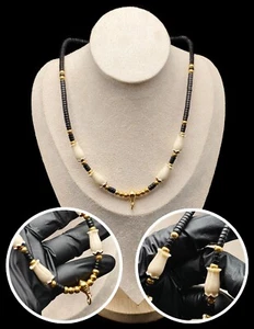 Excellent Coconut Shell Gala Prayer Floral Beads Hook Gift Amulet Necklace CP512 - Picture 1 of 9