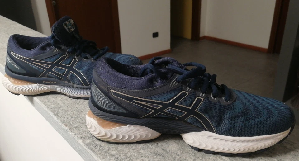 Asics Gel Nimbus 22 Scarpe da Corsa Donna Taglia US 6 EURO 37 Blu - Immagine 1 di 4