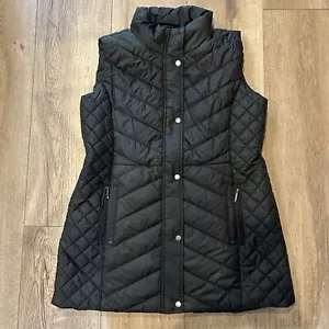 Weatherproof Women’s Black Quilted Vest Size XL Longer Length Full Coverage NEW - Picture 1 of 16