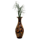 New UniquewiseTraditional Brown Trumpet Shaped Floor Vase, 36 Tall,QI003300L