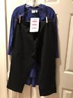 Women with Control-1XP Electric Blue Tunic & Black Pant Set-NWT