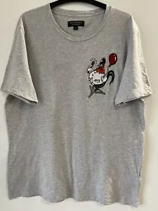 Burberry Grey Rooster Police Embroidered Tshirt Size LG - Picture 1 of 8
