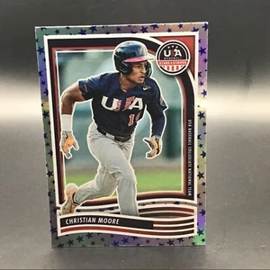 2024 USA Stars & Stripes Christian Moore Blue Stars Collegiate - Picture 1 of 2