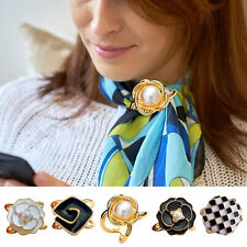 T-Shirt Clip Silk Scarf Ring Buckle Women fashion Buckle Pin Jewellery Gift
