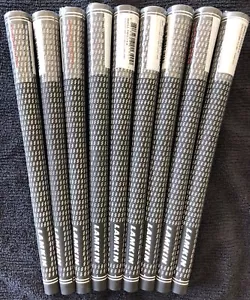9 X Lamkin Crossline Black/White Rubber Undersize Golf Grips. Genuine. - Picture 1 of 2