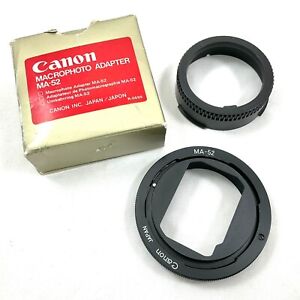 Canon Macrophoto Adapter MA-52 (Reversal Ring) - Complete & Boxed - MINT