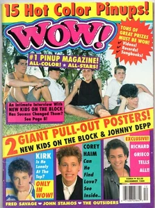 WOW! Teen Magazine Dec 1989 New Kids COREYS Stamos SAVAGE The Outsiders KIRK - Imagen 1 de 3