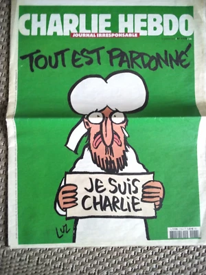 Charlie Hebdo "Tout est pardonné - je suis Charlie" - Photo 1/4