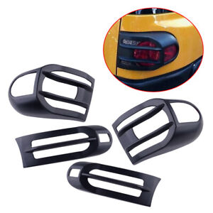 4Pc Front&Rear Car Tail Light Cover Trim Set Fit For Toyota FJ Cruiser 2007-20