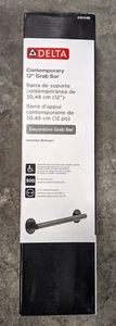 Barra de agarre de montaje en pared Delta 41812-RB 12" en bronce veneciano - Imagen 1 de 2