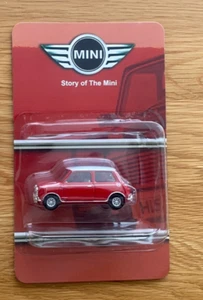 Lledo Vanguards Mini Cooper, Red with White Roof Diecast Model Car - Picture 1 of 6