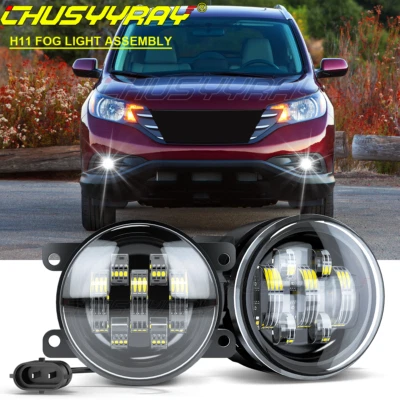 适用于本田 CR-V 2012 - 2014 双透明镜头前保险杠雾灯驾驶灯 — 第 1/4 张图片