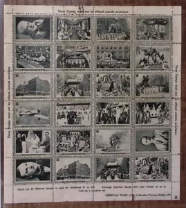1938 VINTAGE FULL SHEET OF 24 IRISH HOSPITAL SWEEPSTAKES 'STAMPS' Z5464 - Picture 1 of 2