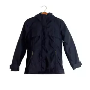 Postcard Black Winter Jacket With Hood - Picture 1 of 14