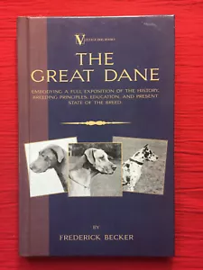 GREAT DANE HARLEQUIN BRINDLE DOG BOOK BECKER VINTAGE BREEDING CHAMPIONS - Picture 1 of 3