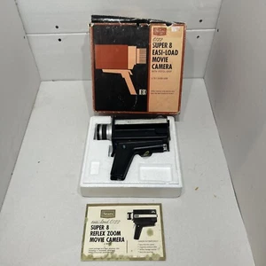 Vtg Sears Super 8 Movie Camera C122 Reflex 2:1 Zoom Original Box And Manual - Picture 1 of 5