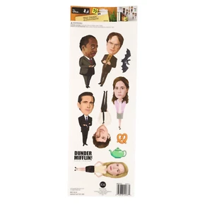 Hoja de 10 calcomanías de pared The Office Michael Scott Dunder Mifflin Dwight - Imagen 1 de 4