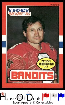 1985 Topps USFL #123 Zenon Andrusyshyn Tampa Bay Bandits Football card - Image 1 of 2