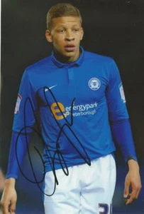 PETERBOROUGH: DWIGHT GAYLE SIGNED 6x4 ACTION PHOTO+COA - Picture 1 of 1