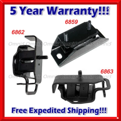 K846 Fit 88-94 Isuzu Pickup 2.3L/2.6L 2WD Engine Motor & Trans Mount Set 3PCS - Image 1 of 4