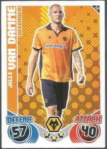 TOPPS MATCH ATTAX 2010-11- #349-WOLVERHAMPTON WANDERERS-JELLE VAN DAMME - Picture 1 of 1