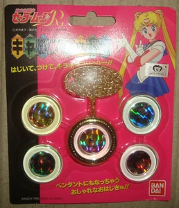 PRETTY GUARDIAN SAILOR MOON R NECKLACE WITH PENDANT BANDAI 1993 - Imagen 1 de 4