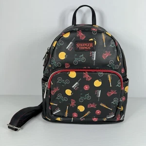 Funko Netflix Stranger Things Backpack All Over Pattern Black 11" / 28cm - Picture 1 of 8