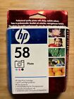 New - Genuine HP 58 Photo Ink Cartridge Boxed- Out of Date - Still Useable