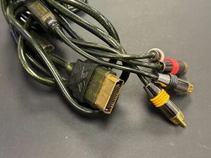 Intec Original XBOX Green AV Cable Composite RCA S-Video - Picture 1 of 3