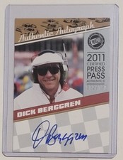 Dick Berggren NASCAR 2011 Press Pass Legends Autograph Trading Card LGA-DB /170