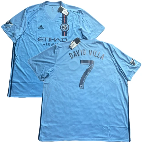 2019 New York City FC Home #7 David Villa  3XL Adidas Football Soccer MLS NEW Cover