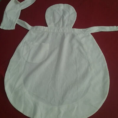 Elégant tablier de soubrette 1920, très bonnes finitions coutures. (4) - Photo 1/4