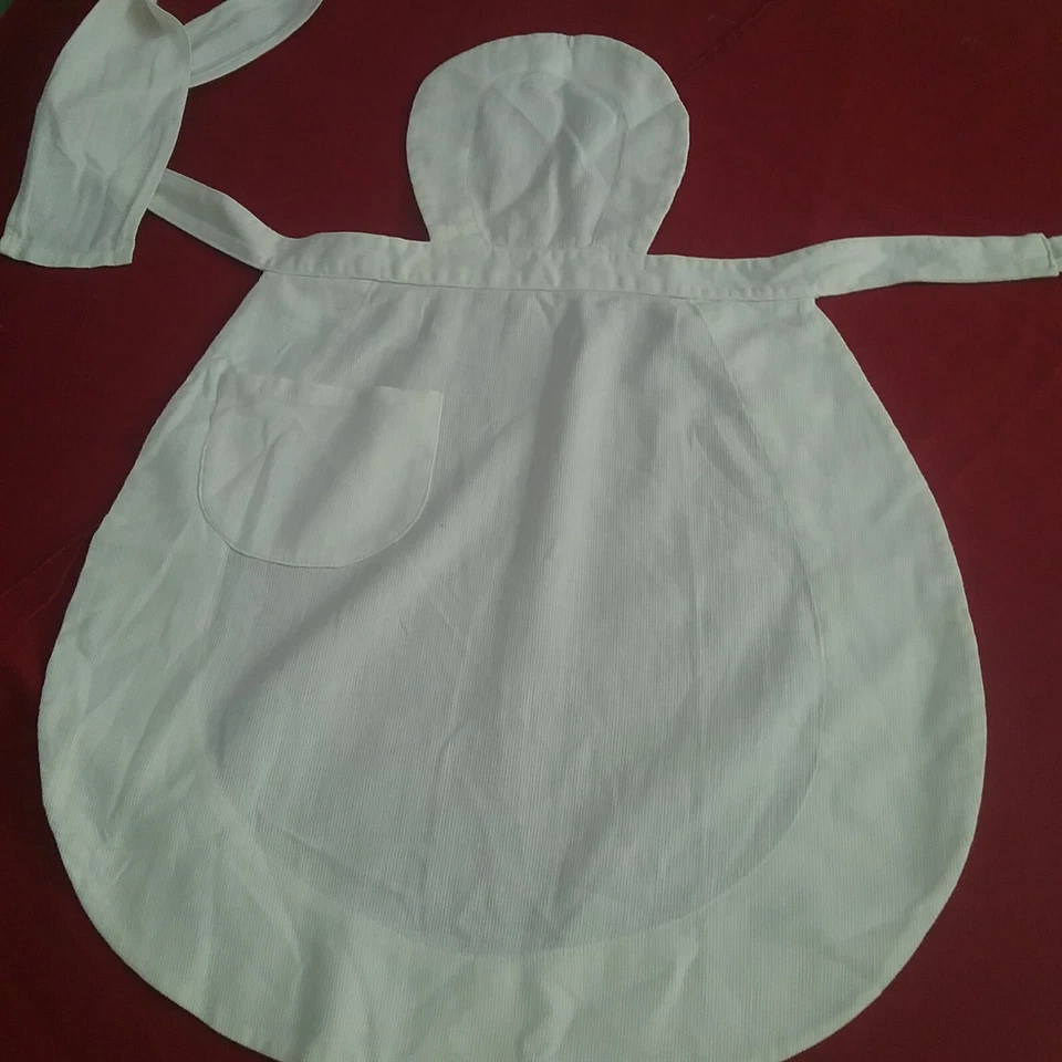 Elégant tablier de soubrette 1920, très bonnes finitions coutures. (4) - Photo 1/4