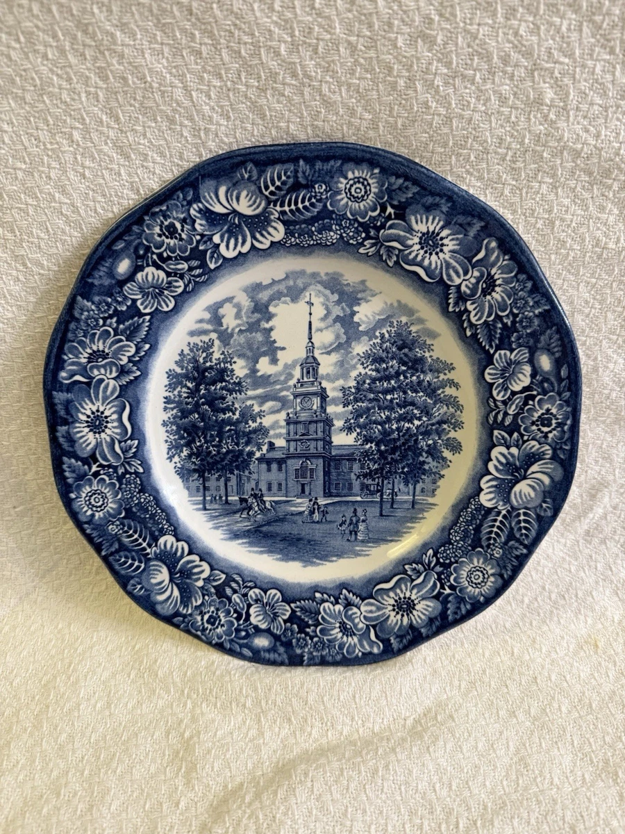 Liberty Blue Plate Independence Hall for sale | eBay