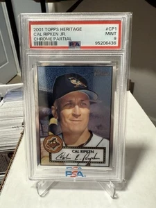 Cal Ripken 2001 Topps Heritage Chrome #CP1 SSP /552 1st Chrome PSA 9 Low Pop - Bild 1 von 2