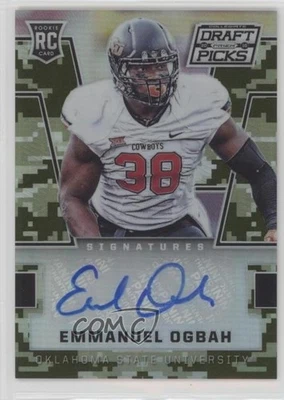 2016 Panini Prizm Collegiate Draft Picks Camo /199 Emmanuel Ogbah Rookie Auto RC - Image 1 of 2