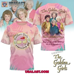 The Golden Girls 40th Anniversary 3D T-Shirt - Picture 1 of 4