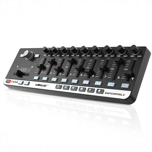 Portable Mini USB 9 Slim-Line Control MIDI Controller Keyboard Controller - Picture 1 of 7
