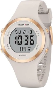 Waterproof Digital Sports Watch for Women Silicone Strap - Picture 1 of 5