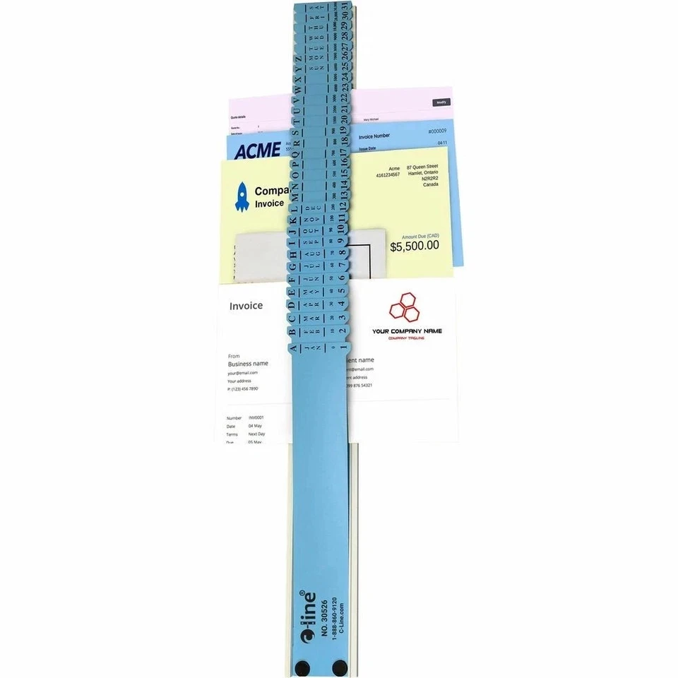 C-Line All-purpose Document Sorter 30526 Blue Plastic 31 Divisions