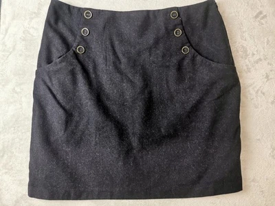 Laura Ashley pencil casual Navy wool pocket skirt size 20 - Image 1 of 4