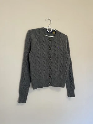 Cárdigan de lana tejido con cable Polo Ralph Lauren talla mediana Foto 1 de 4